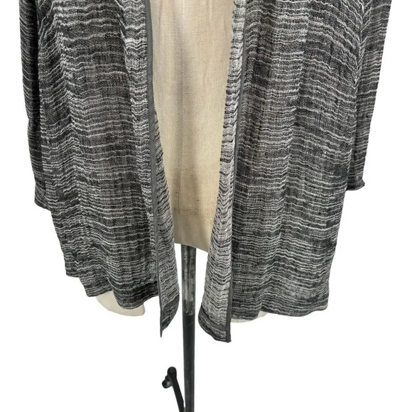 Eileen Fisher Linen Blend Open Front Lightweight Cardigan Plus‎ Size 2X - Picture 3 of 12